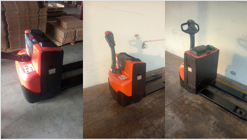 Xe nâng điện bán tự động BT LPE150 bàn giao tại An Dương, Hải Phòng
