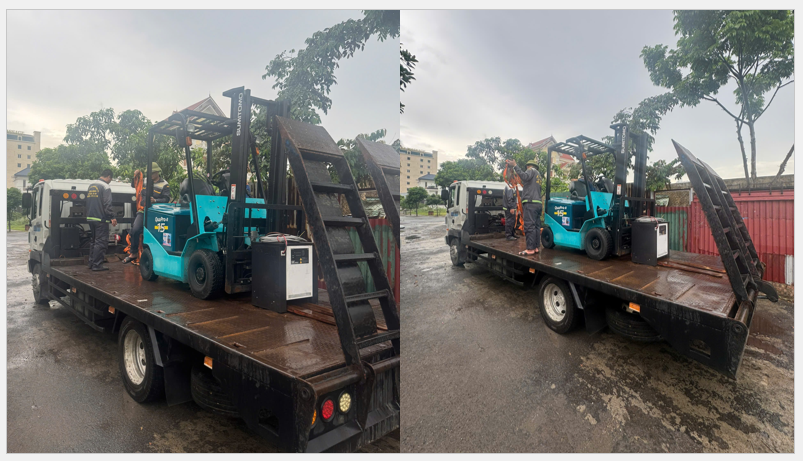Công ty TNHH Công nghiệp KBC đã bàn giao thành công xe nâng điện Sumitomo 1.5 tấn theo hình thức cho thuê ngắn hạn tại khu vực Hải An – Hải Phòn